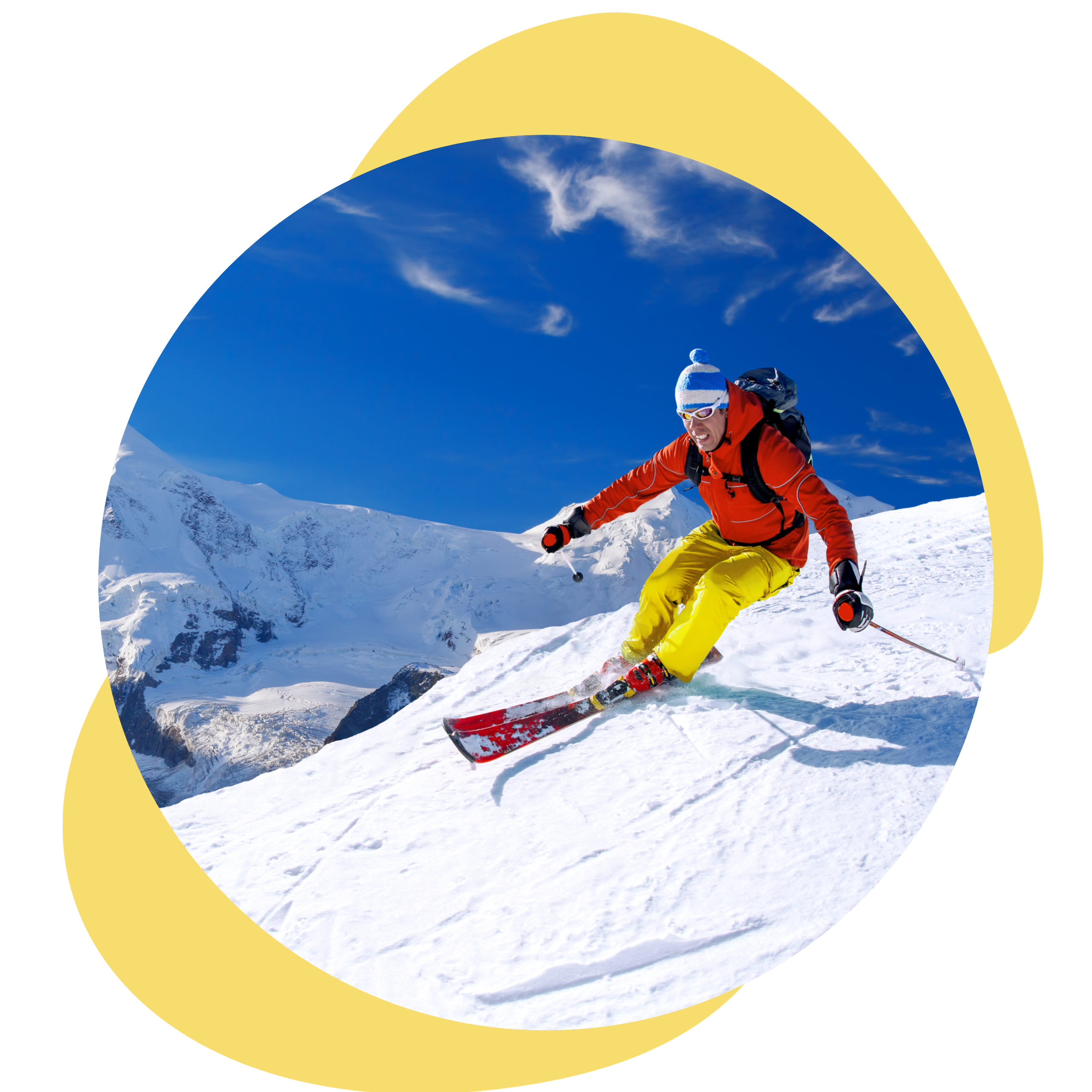 Skiing in Colorado camps.